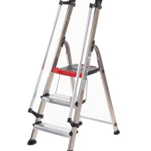 Ziyadah Double Decker Aluminium Stepladder – With Tool Tray for Easy Access