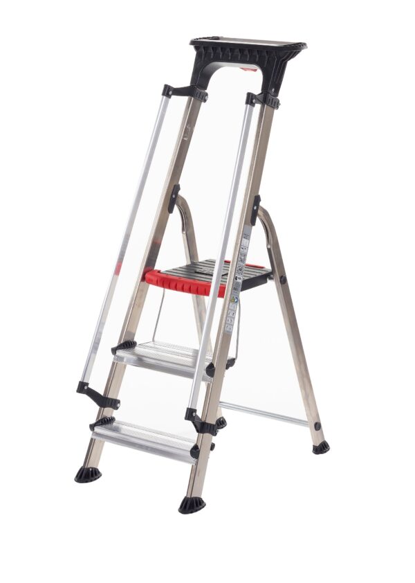 Ziyadah Double Decker Aluminium Stepladder – With Tool Tray for Easy Access