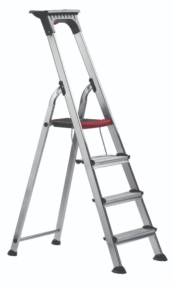 Ziyadah Double Decker Aluminium Stepladder – With Tool Tray for Easy Access - Image 2