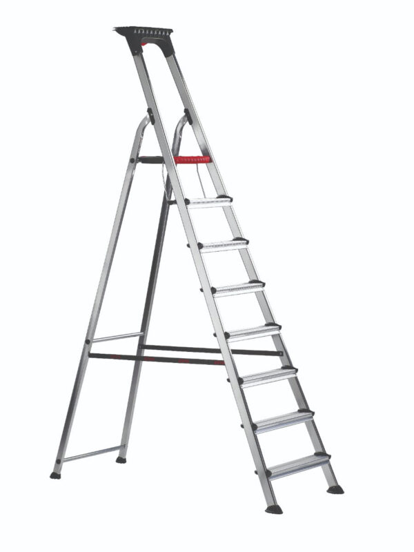 Ziyadah Double Decker Aluminium Stepladder – With Tool Tray for Easy Access - Image 5