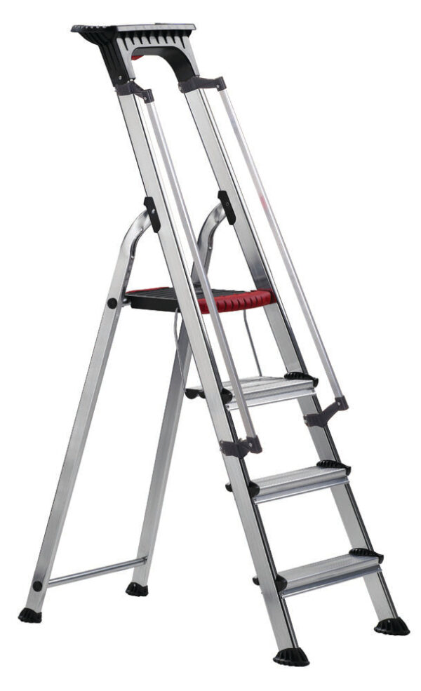 Ziyadah Double Decker Aluminium Stepladder – With Tool Tray for Easy Access - Image 6