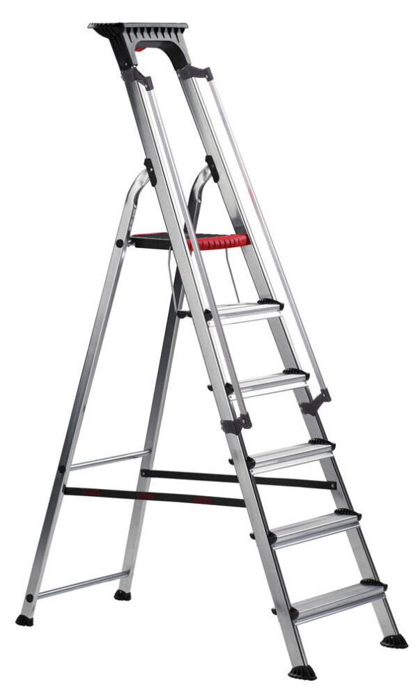 Ziyadah Double Decker Aluminium Stepladder – With Tool Tray for Easy Access - Image 7
