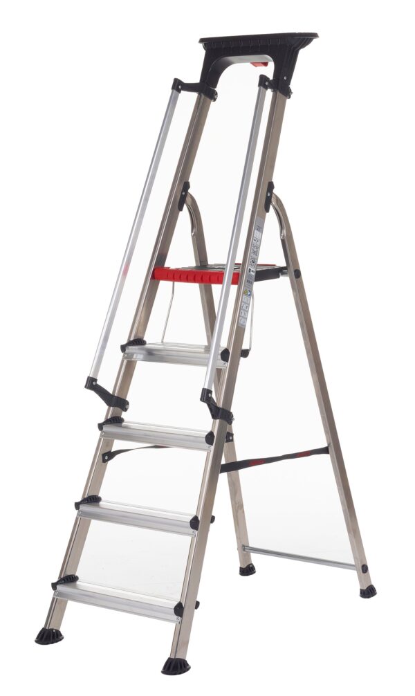 Ziyadah Double Decker Aluminium Stepladder – With Tool Tray for Easy Access - Image 10